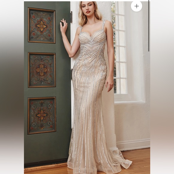 Ladivine by Cinderella Divine embellished gown CD990 - Picture 3 of 4